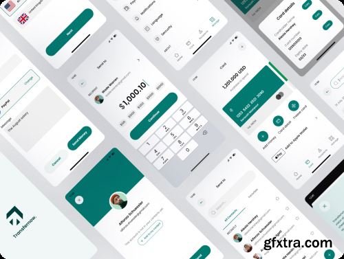 Transfer Now-Money Transfer App UI Kit Ui8.net