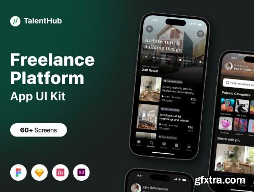 TalentHub - Freelance Platform Apps UI KIT Ui8.net