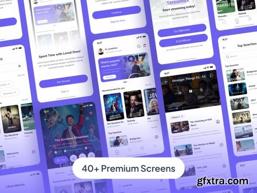 Streamax - Streaming Movie UI Kits Apps Ui8.net