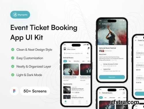 Shympotic-Event Ticket Booking App Ui8.net