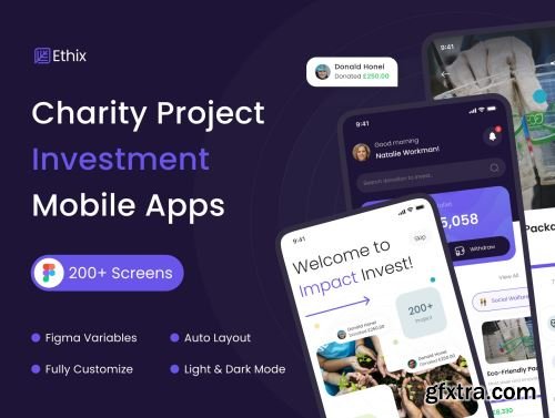 Ethix App - Invest with Purpose, Change the World Ui8.net