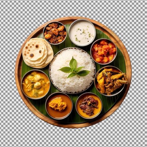 Premium PSD | Indian food indian food thali north indian thali Premium PSD