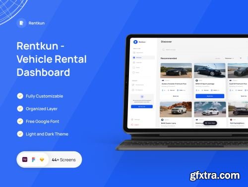 Rentkun - Vehicle Rental Dashboard Ui8.net