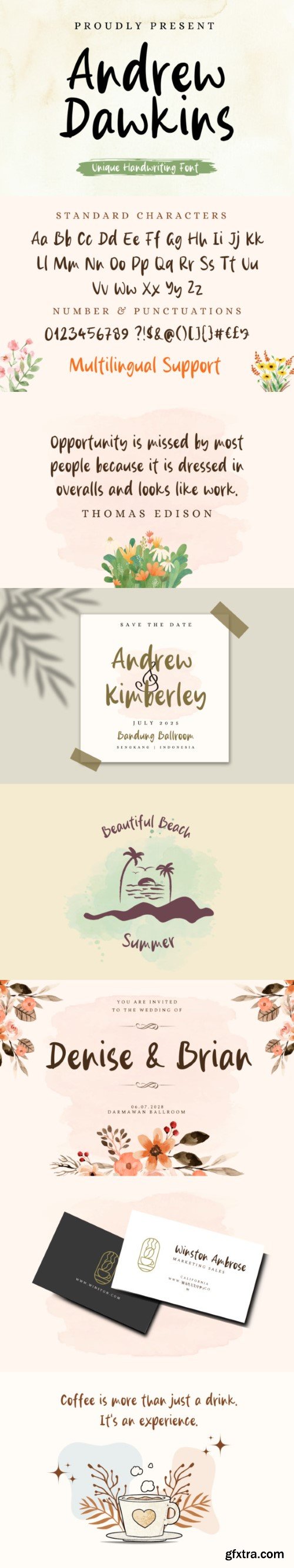 Andrew Dawkins Font