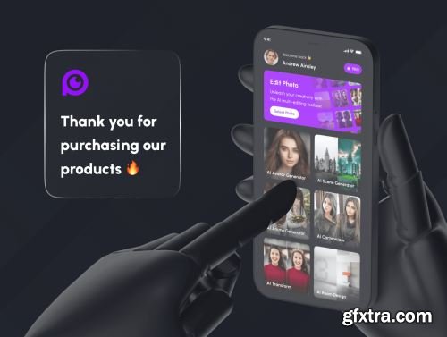 Photofy - AI Photo Editor App UI Kit Ui8.net