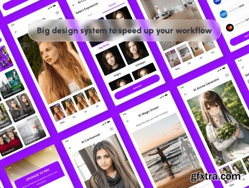 Photofy - AI Photo Editor App UI Kit Ui8.net