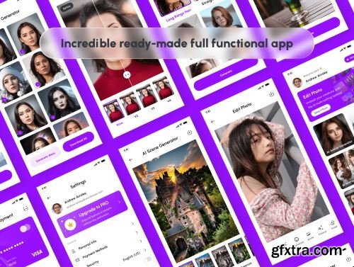 Photofy - AI Photo Editor App UI Kit Ui8.net