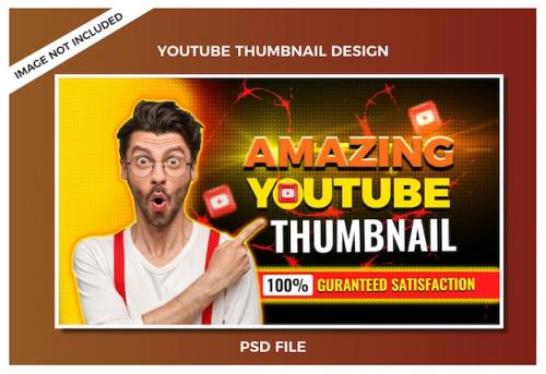 Premium PSD | Psd youtube video thumbnail and web banner template Premium PSD