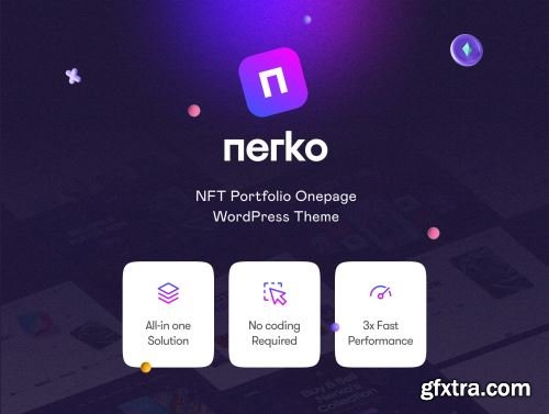 Nerko - NFT Portfolio WordPress Theme Ui8.net