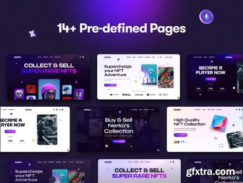 Nerko - NFT Portfolio WordPress Theme Ui8.net