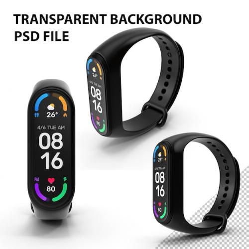 Premium PSD | Fitness activity tracker black png Premium PSD