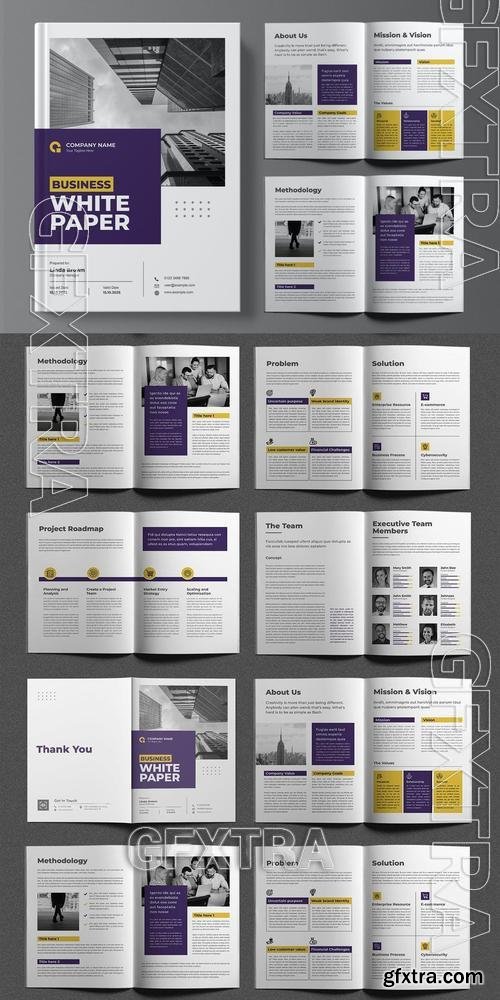 Business White Paper Brochure Design HAEWXBH