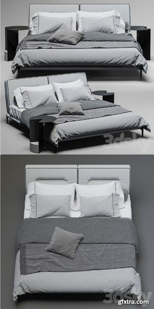 bed Flexform Adda bed 2