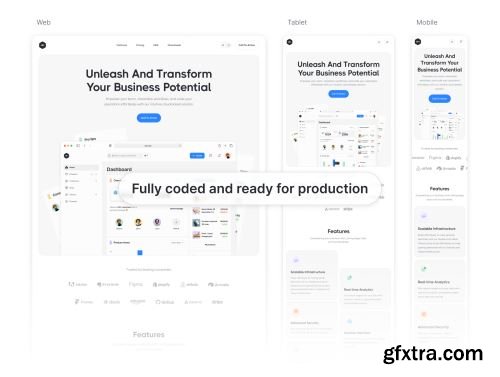 Symbol: SaaS Platform Landing Page Ui8.net