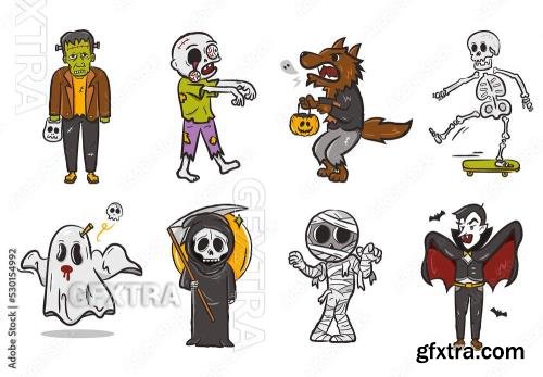 Halloween Characters 530154992