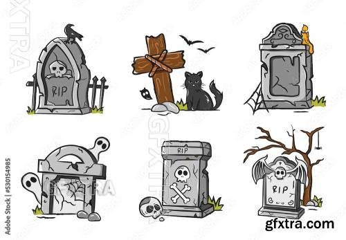 Graveyard Tombstones 530154985