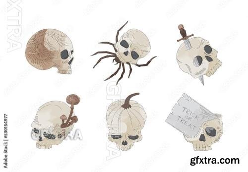 Spooky Skulls 530154977