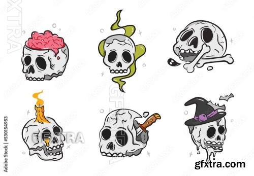 Halloween Skulls 530154953