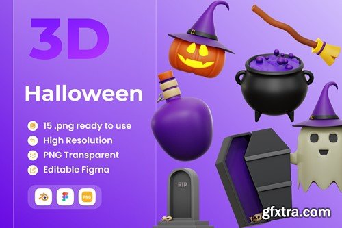 Halloween 3D Illustration NHPNY2T