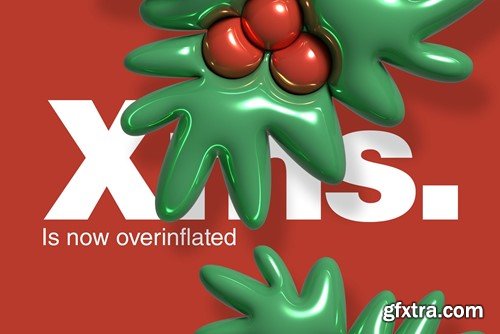 Inflated Xmas PNG Elements YJ8CPGS