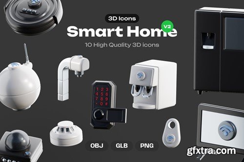 Smart Home Device 3D Icons Vol. 2 FWZZQVC