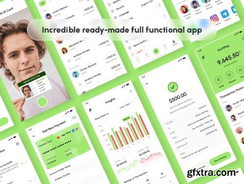 SwiftPay - Money Transfer App UI Kit Ui8.net