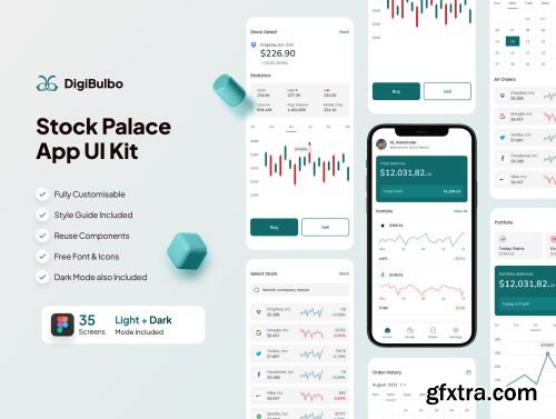 Stock Palace App UI Kit Ui8.net