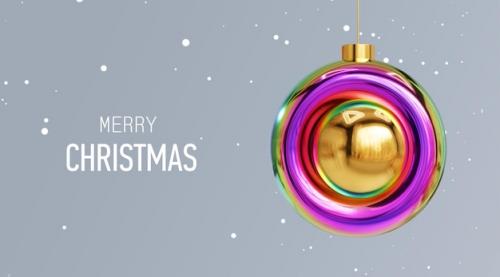 Premium PSD | Christmas ball 3d render design garland sale banner Premium PSD