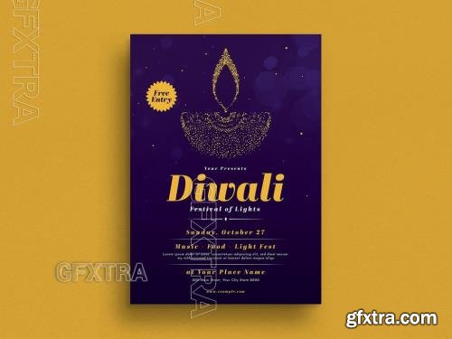 Diwali Festival Event Flyer Layout 529495664