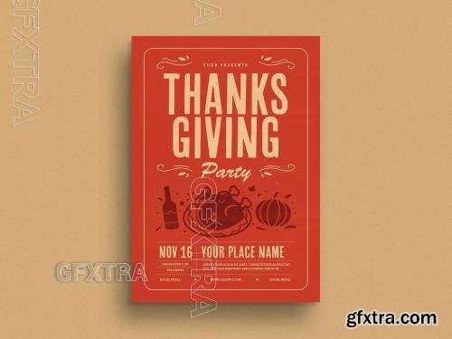 Thanksgiving Flyer Layout 529495656