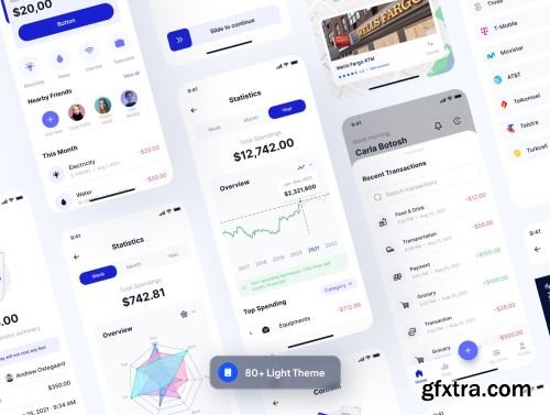 RocketPay - Finance Mobile App UI Kit Ui8.net