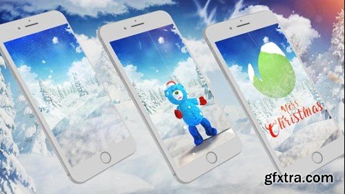 Videohive Christmas Bear Dance Ident Story 48905145