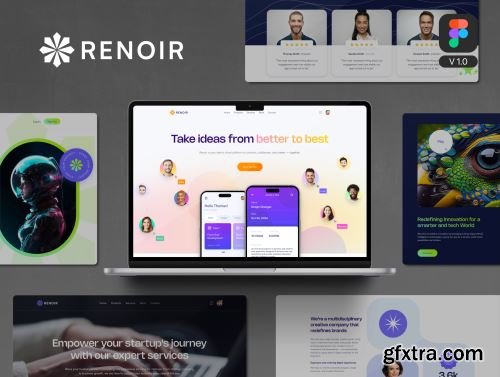Renoir - Figma Template and UI Kit V1.0 Ui8.net