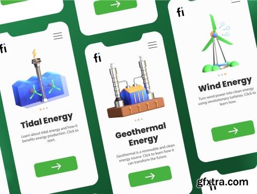 3D Energy and Environment Icons Ui8.net