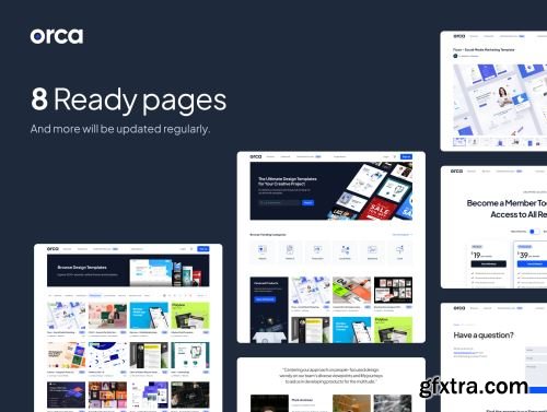 Orca - Digital Downloads Framer Template Ui8.net