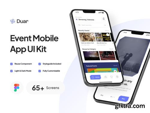 Duar - Event Mobile App UI Kit Ui8.net