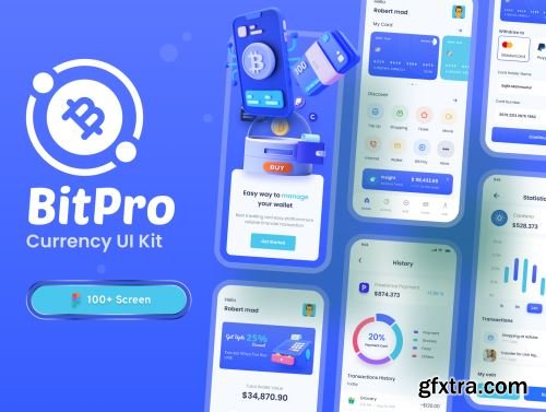 BitPro Finance banking Currency UI Kit Ui8.net