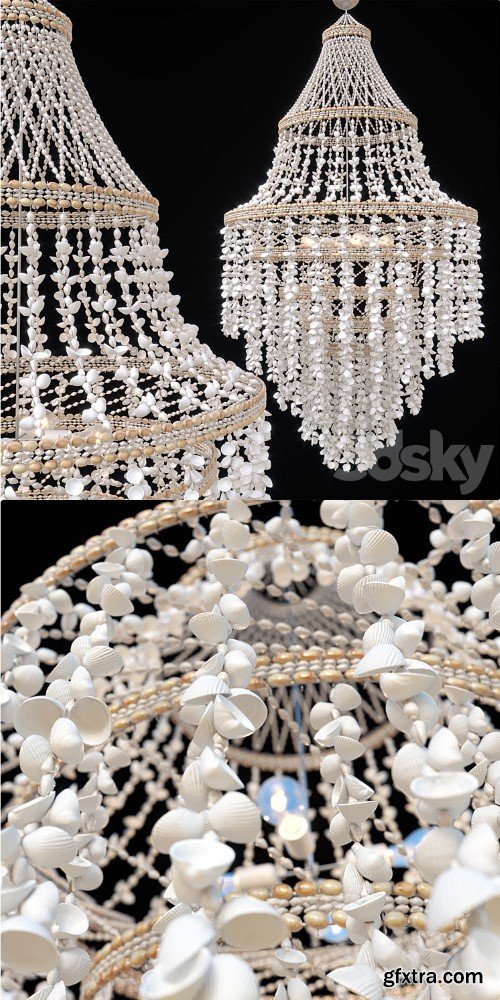 Grand Shell Chandelier D1000