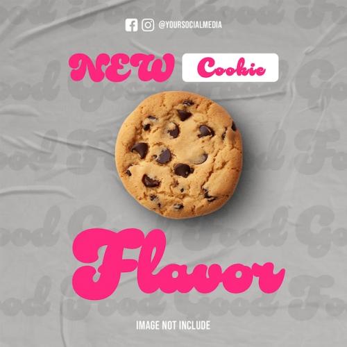 Premium PSD | New cookie instagram post Premium PSD