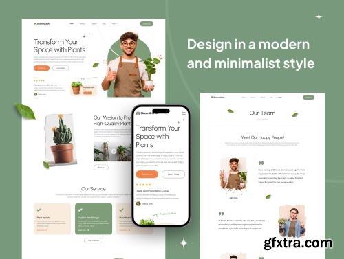 Bloom & Grow - Plant Shop and Service Web Tempates Ui8.net