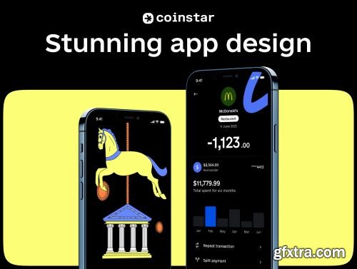 Coinstar: Finance Mobile App UI Kit Ui8.net