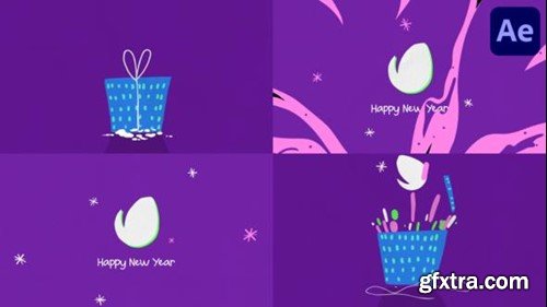 Videohive Cartoon Christmas Logo for After Effects 48867136