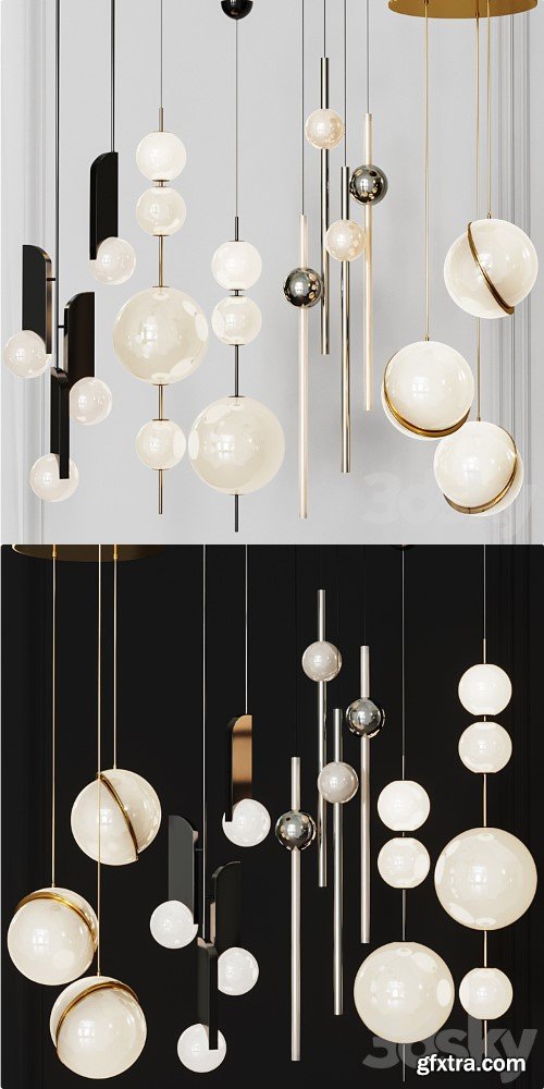 Four Pendant Lights amazing set vol. 26