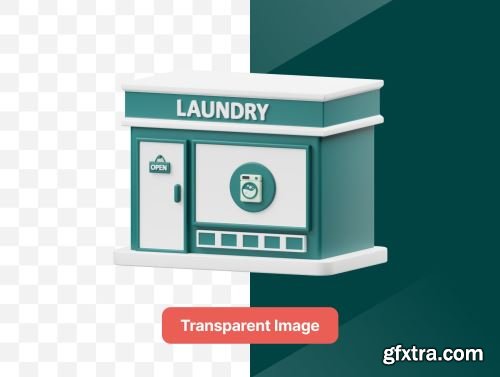 Laundry 3D Icon Ui8.net