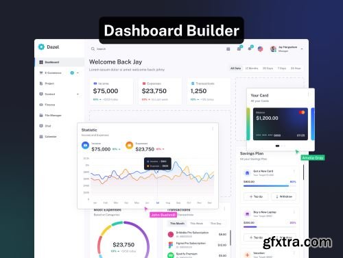 Dazel Dashboard UI Kit Ui8.net