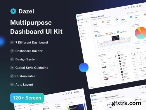 Dazel Dashboard UI Kit Ui8.net