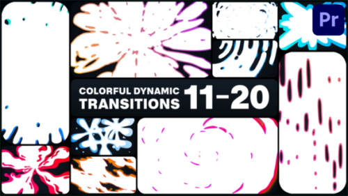 Videohive - Colorful Dynamic Transitions for Premiere Pro - 48476679 - 48476679