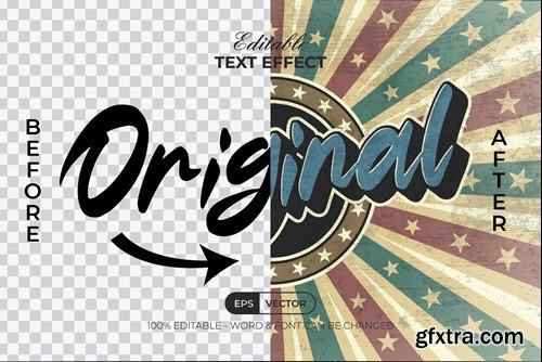 Original Text Effect Vintage Style QWLUCYV