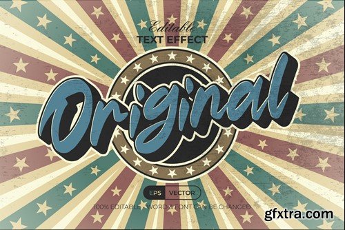 Original Text Effect Vintage Style QWLUCYV