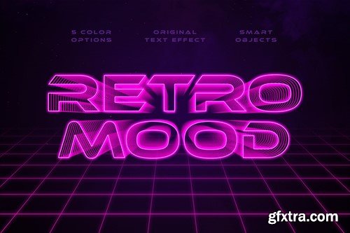 Retro Wave Text Effects GMULKNQ